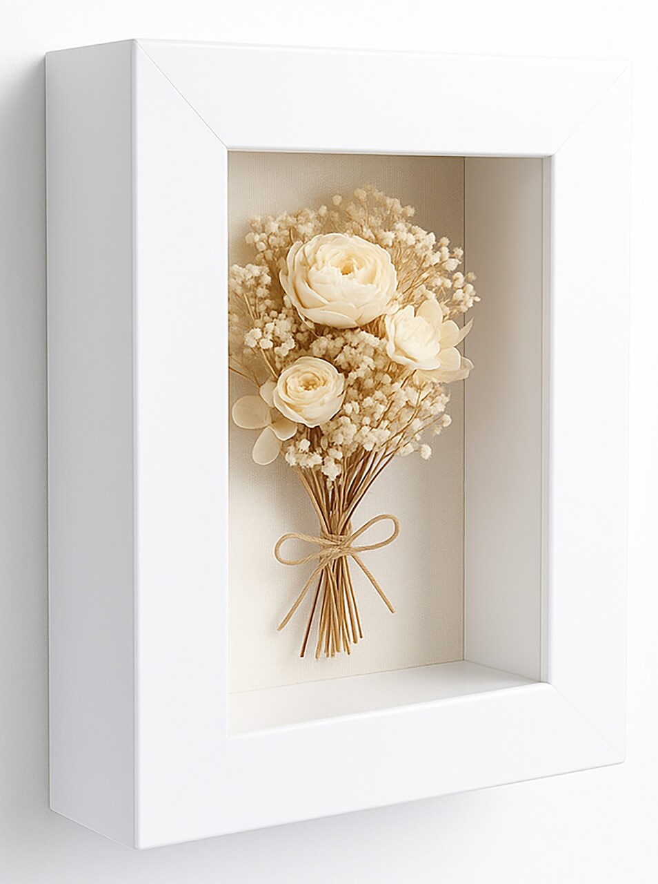 Panoramic Shadow Box 1.75" Deep White Frame - UV Acrylic, Backing, Hanging Hardware